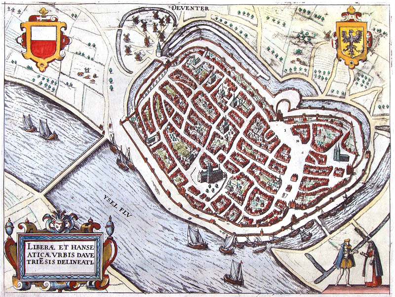 Deventer 1612 Guiccardini ingekleurd